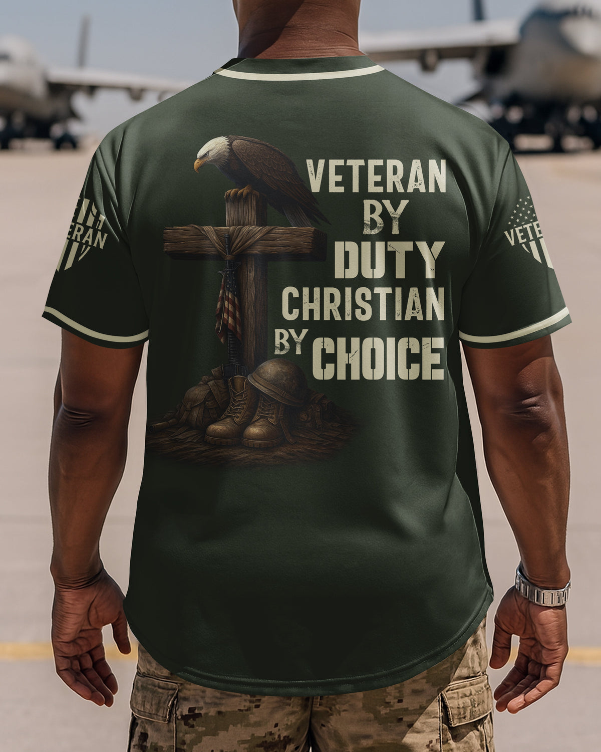 Veteran By Duty Christian By Choice Jersey