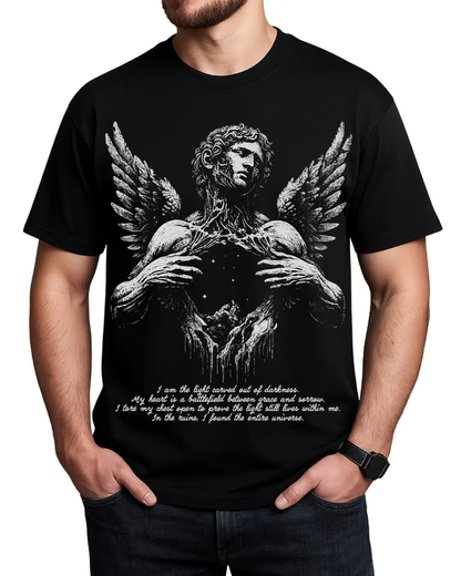 Fallen Angel Statue Dark Academia Graphic Tee