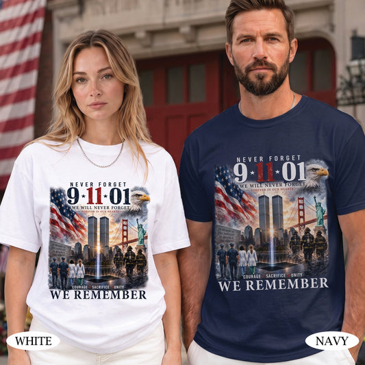 9/11 25th Anniversary Shirt, Never Forget September 11 Shirt