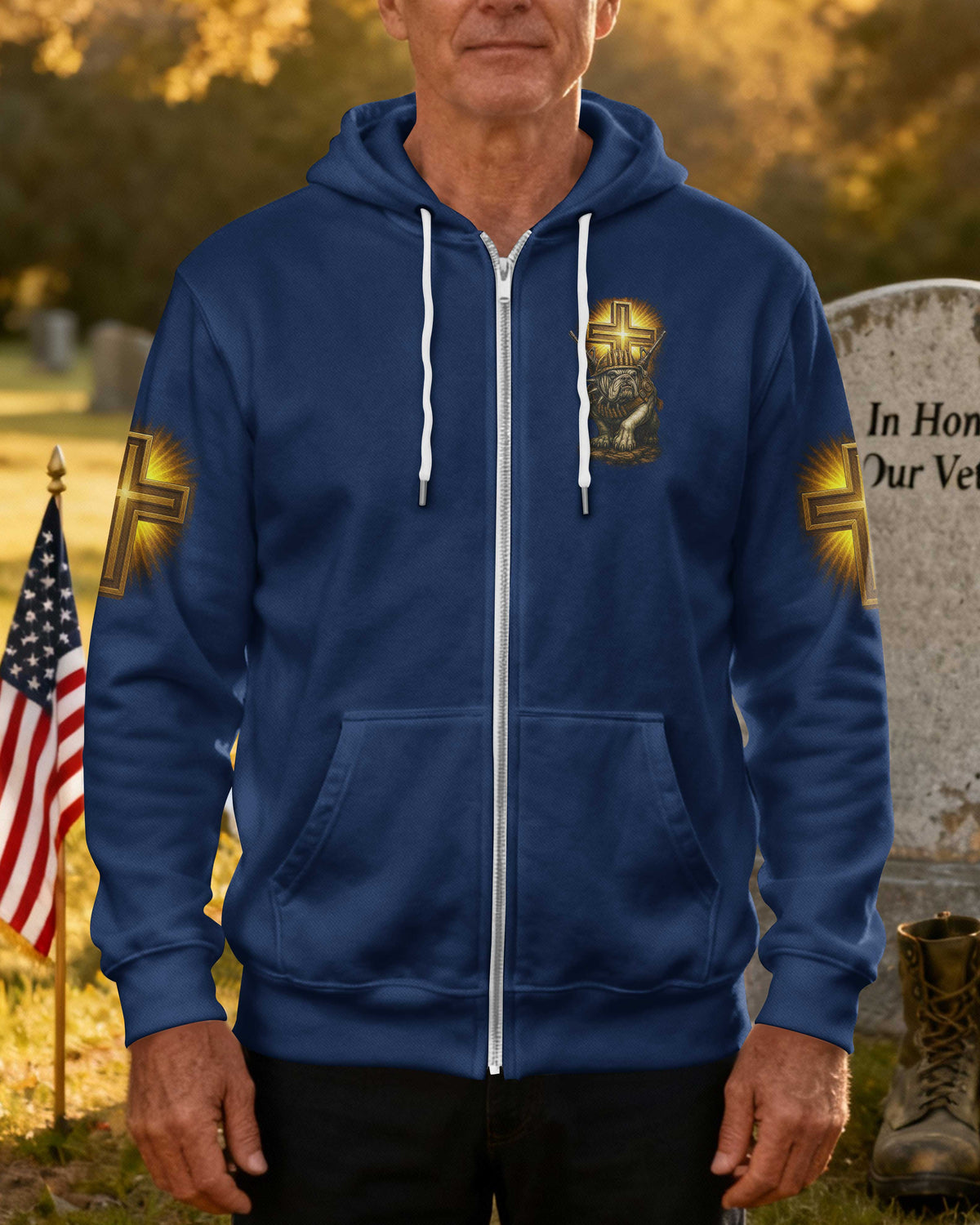 A Marine's Duty Never Ends Only His Battlefield Changes Zip Hoodie