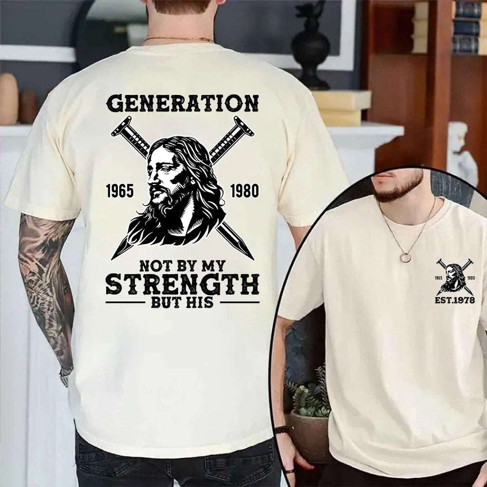 Double-Sided Generation X Custom Year T-shirt, Jesus Christian Shirt, Generation X T-Shirt