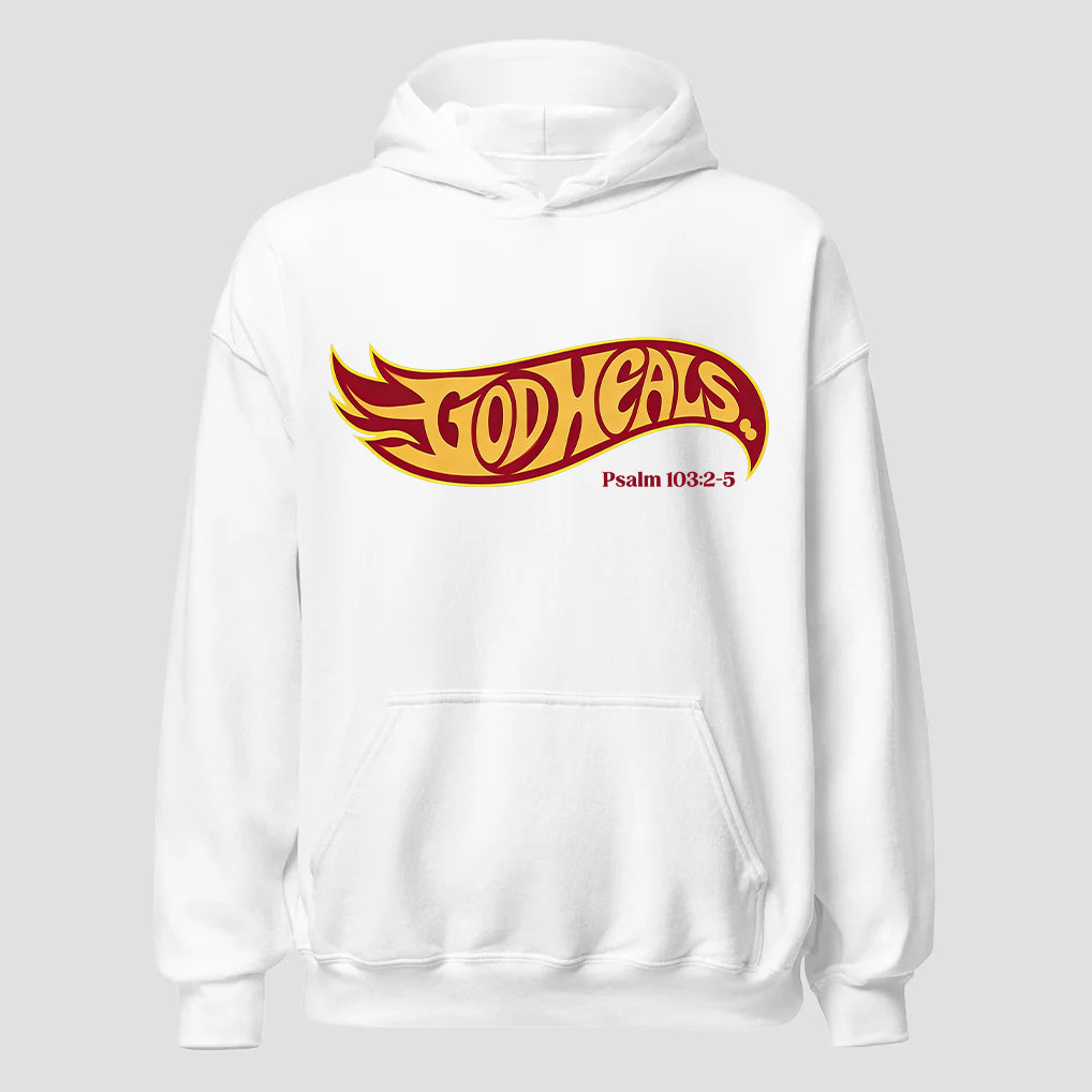 God Heals Psalm 103:2-5 Printed Men's Hoodie