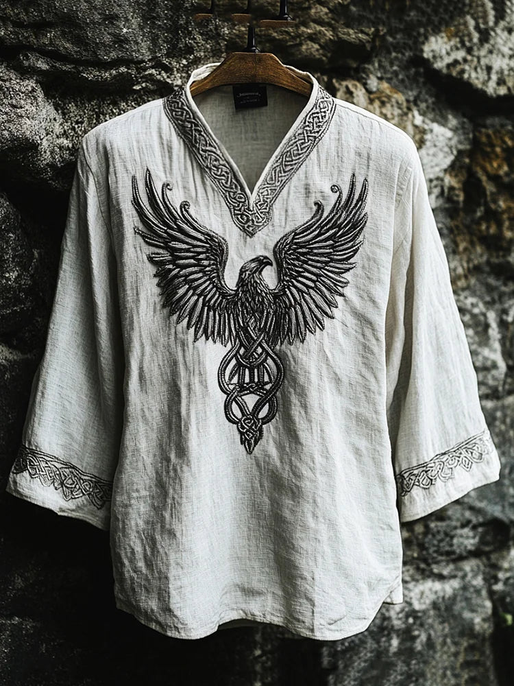 Men's Celtic Knot Eagle Totem Mythology T-shirt