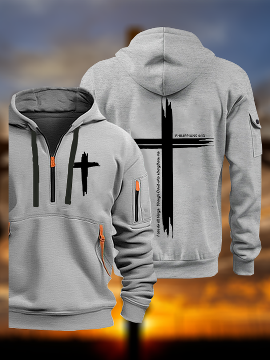 I can do all things through Christ | Philippians 4:13 Christian Zipper Hoodies