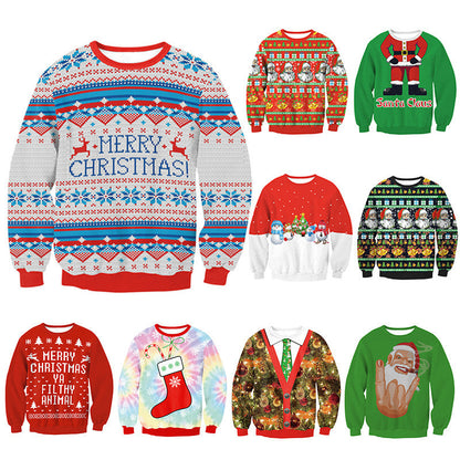 Unisex 3D Printed Christmas Sweatshirt