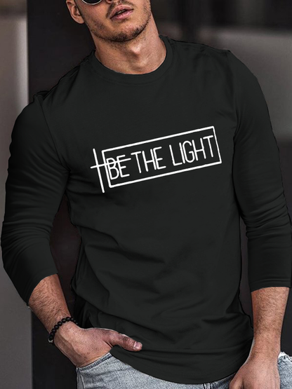 Be The Light Cotton Long Sleeve T-Shirt