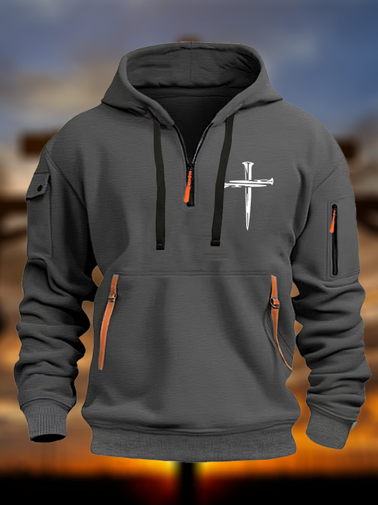 Cross Zipper Hoodies