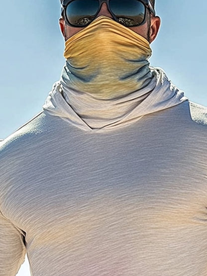 Men's Outdoor Sun Protection Breathable Cool Hooded Sun Protection Long Sleeve Top