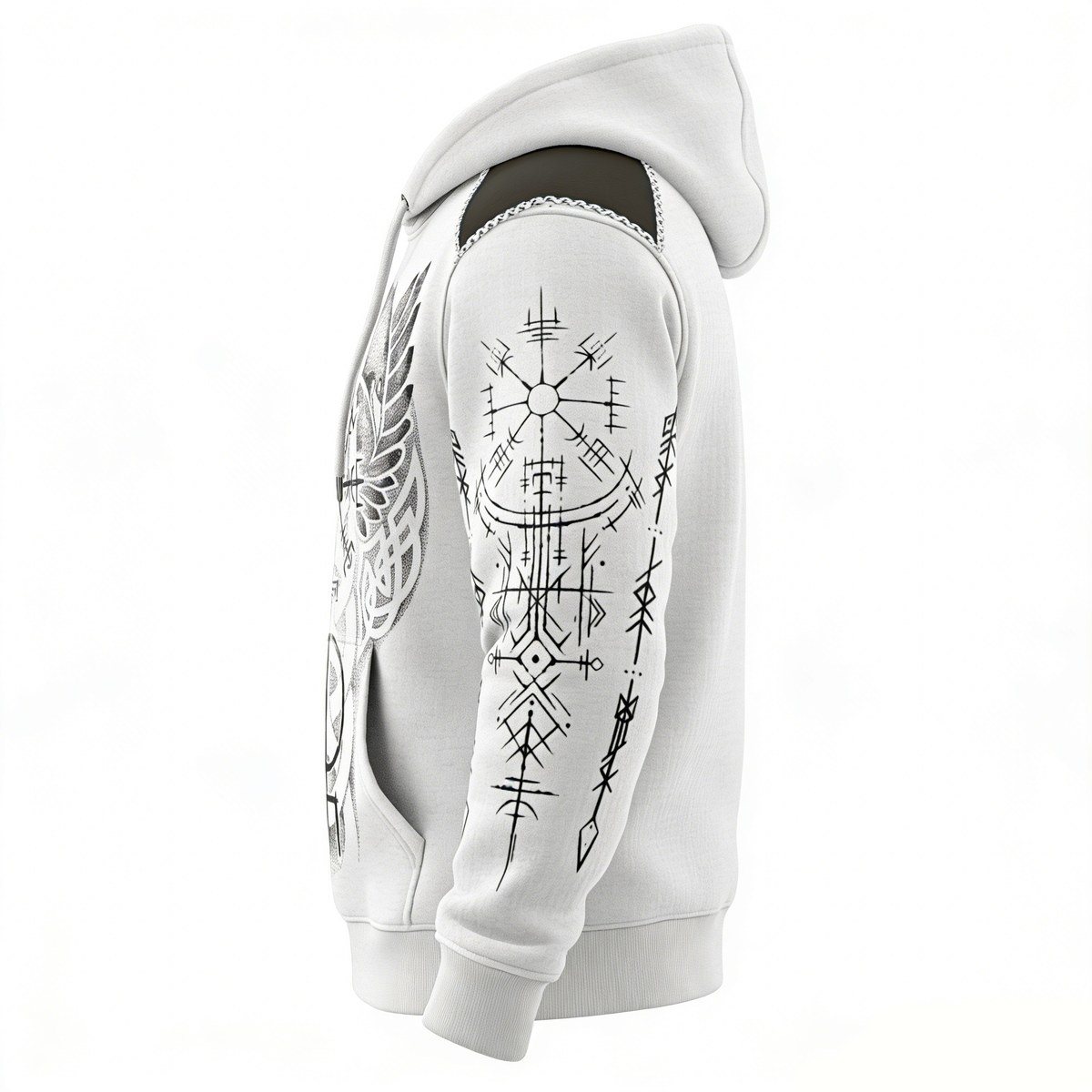 Nordic Viking Vegvísir 3D Print Casual Long-Sleeve Hoodie