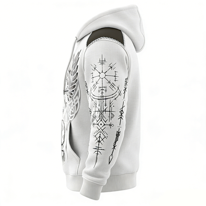 Nordic Viking Vegvísir 3D Print Casual Long-Sleeve Hoodie