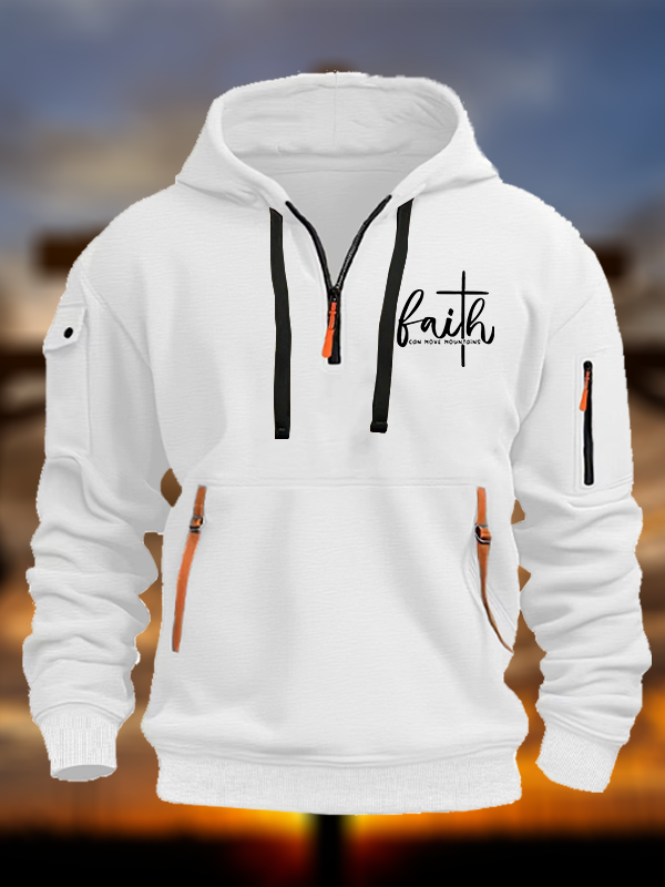 Faith Can Move Mountains Jesus God Christian Zipper Hoodies