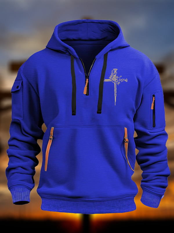 Cross Crown Jesus God Christian Zipper Hoodies