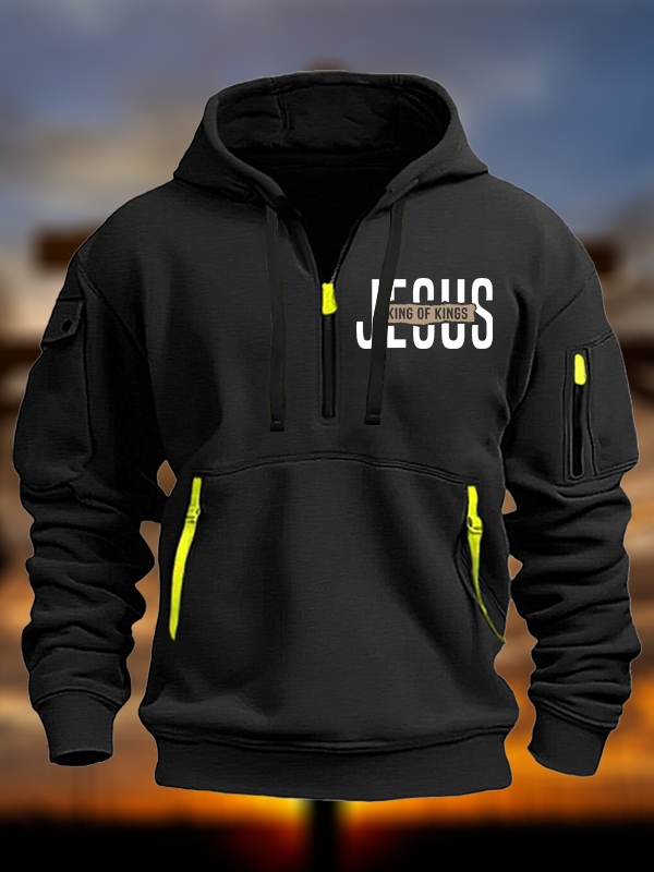 Jesus King of Kings Jesus God Christian Zipper Hoodies