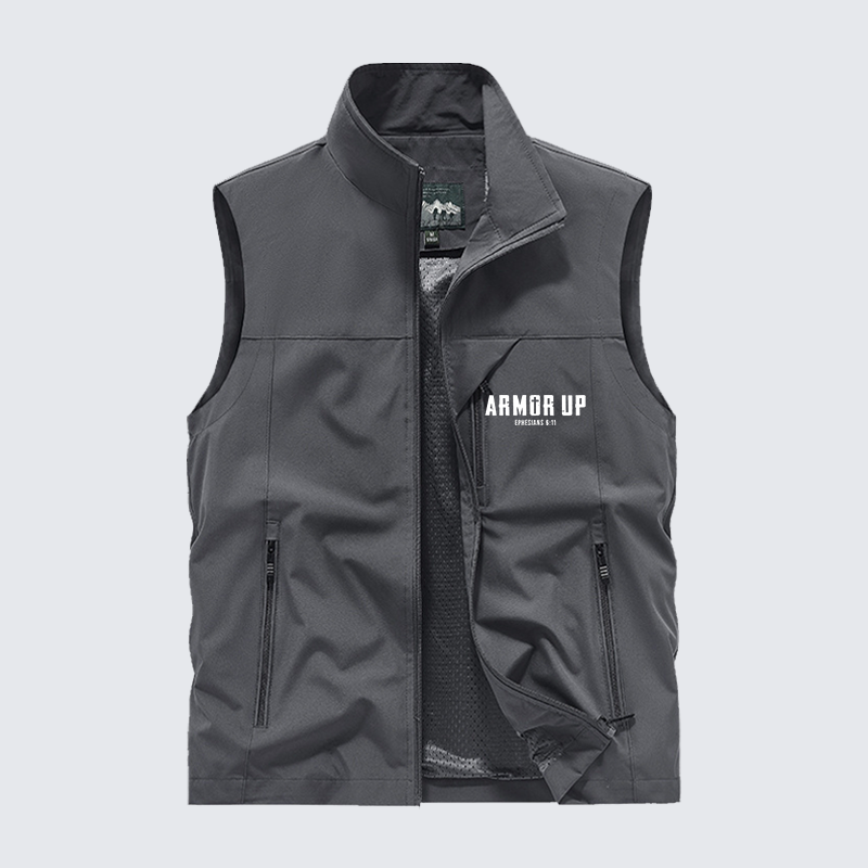 Armor Up Jesus God Christian Outdoor Quick-dry Vest