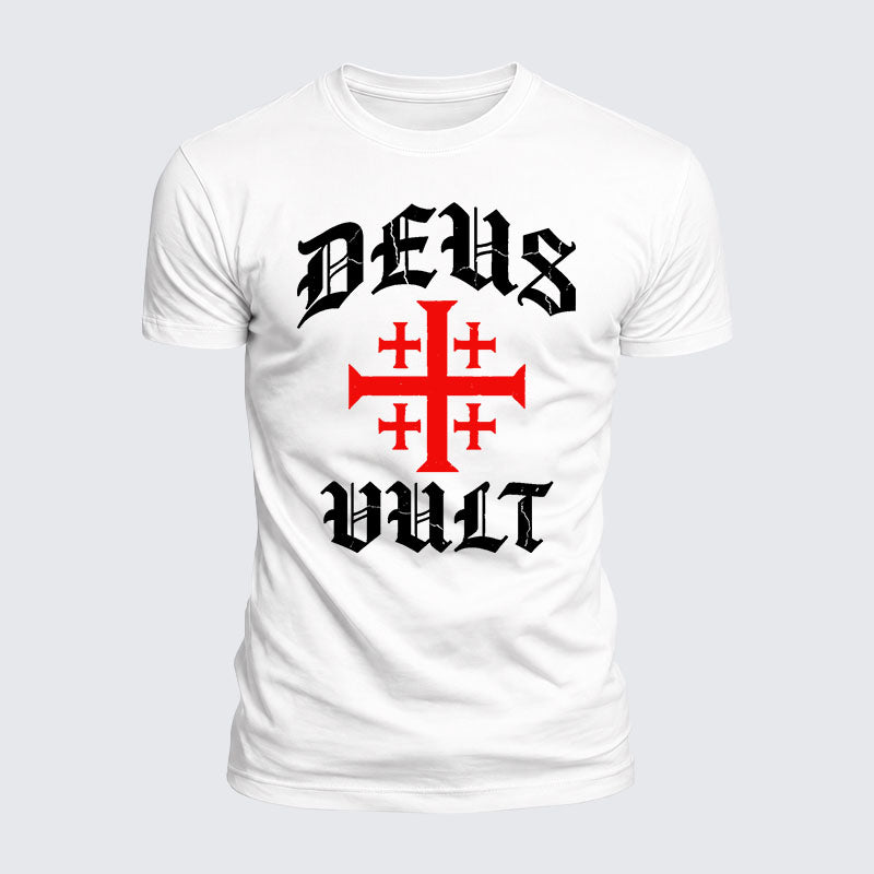 Luxe Mercerized Cotton Tee - Deus Vult