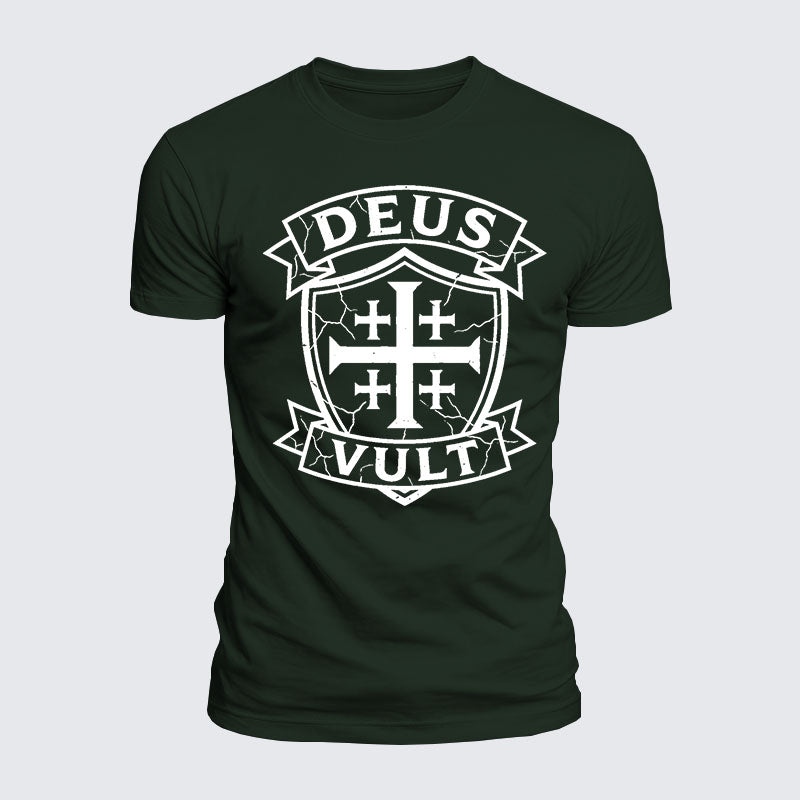 Luxe Mercerized Cotton Tee - Deus Vult