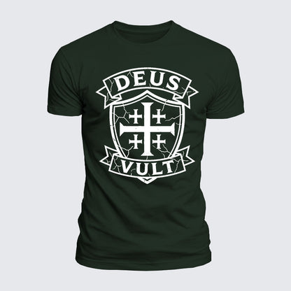 Luxe Mercerized Cotton Tee - Deus Vult
