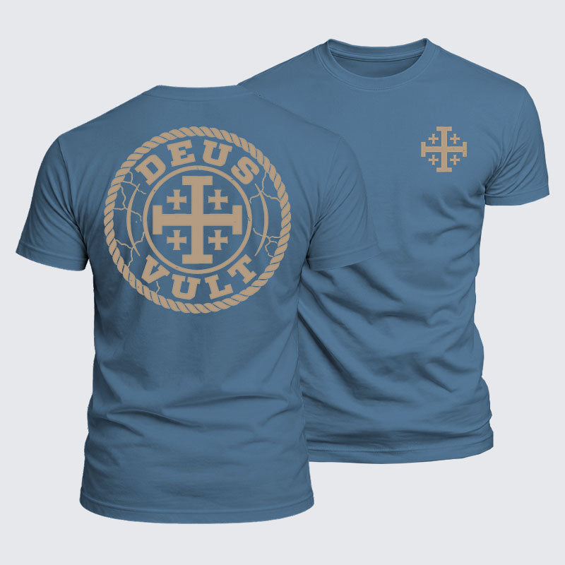 Luxe Mercerized Cotton Tee - Deus Vult
