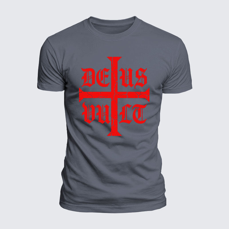 Luxe Mercerized Cotton Tee - Deus Vult