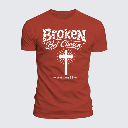 Luxe Mercerized Cotton Tee - Broken But Chosen