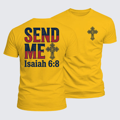 Luxe Mercerized Cotton Tee - Isaiah 6:8 - SEND ME