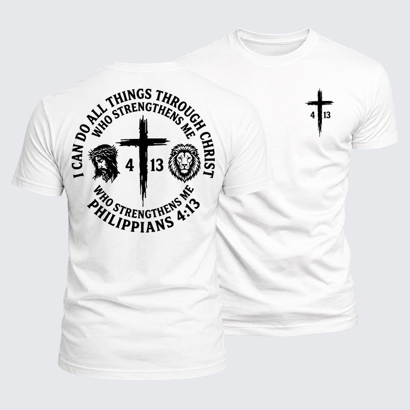 Luxe Mercerized Cotton Tee - All Things Through Christ