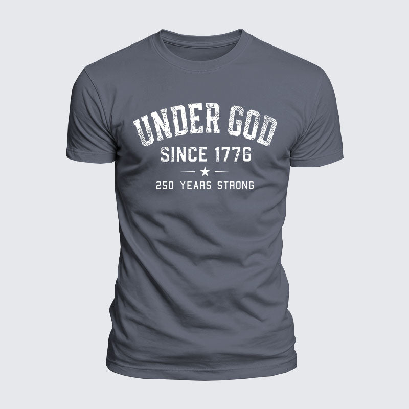 Luxe Mercerized Cotton Tee - Under God Since 1776 - 250 Years Strong