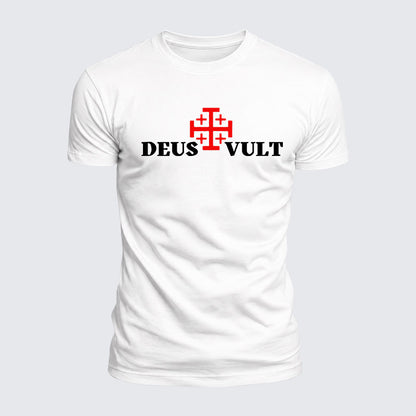 Luxe Mercerized Cotton Tee - Deus Vult