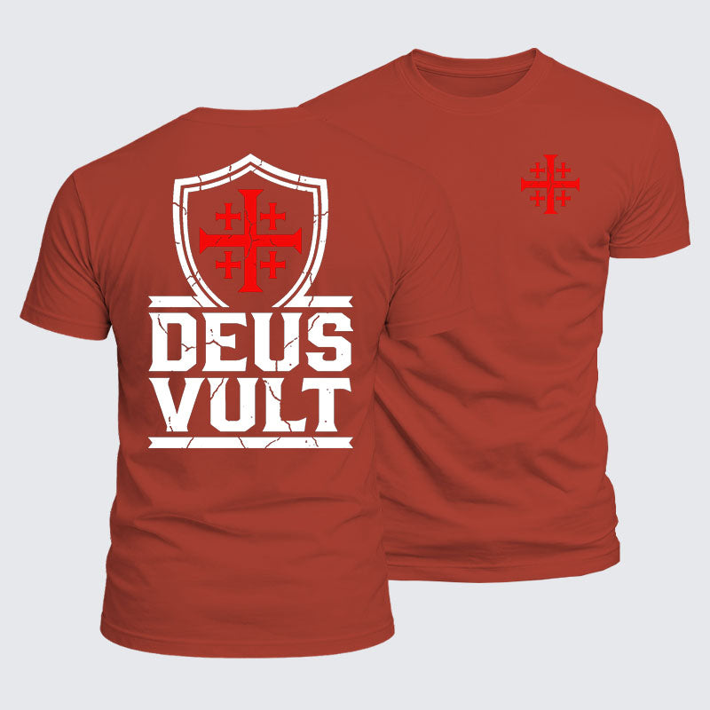 Luxe Mercerized Cotton Tee - Deus Vult