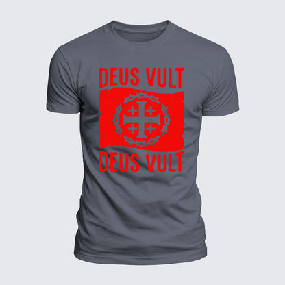Luxe Mercerized Cotton Tee - Deus Vult