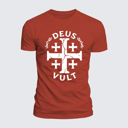 Luxe Mercerized Cotton Tee - Deus Vult