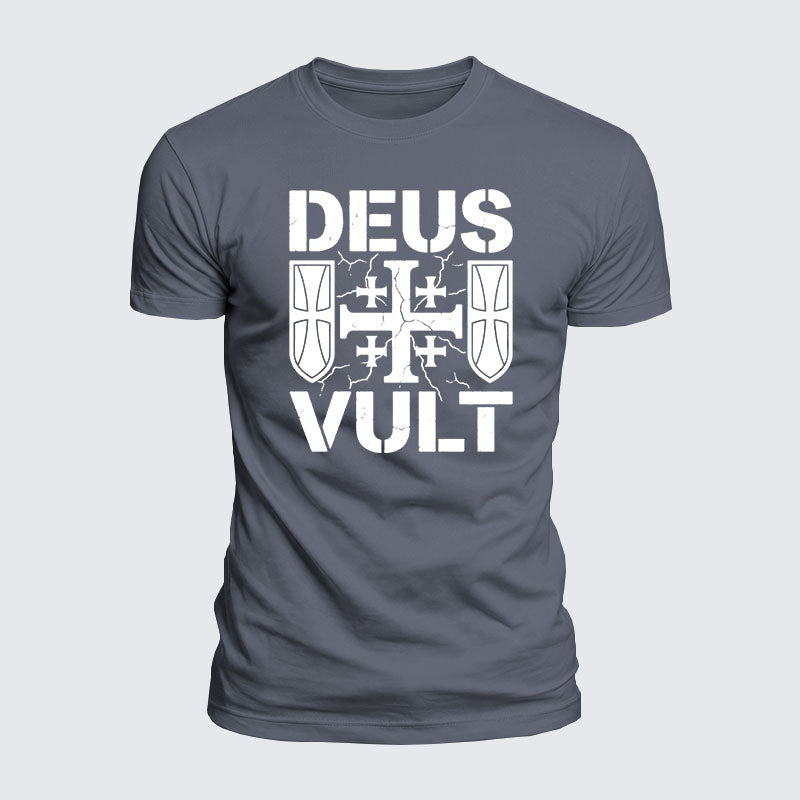 Luxe Mercerized Cotton Tee - Deus Vult