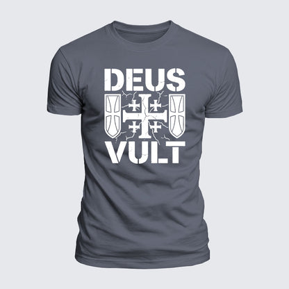 Luxe Mercerized Cotton Tee - Deus Vult
