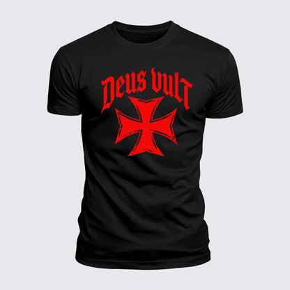 Luxe Mercerized Cotton Tee - Deus Vult