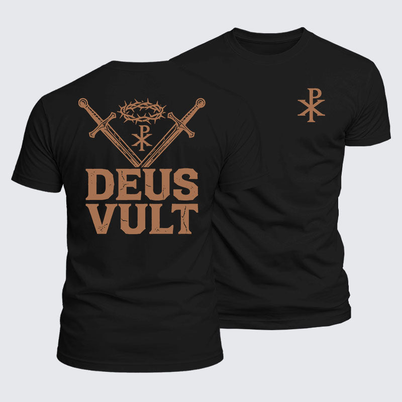 Luxe Mercerized Cotton Tee - Deus Vult