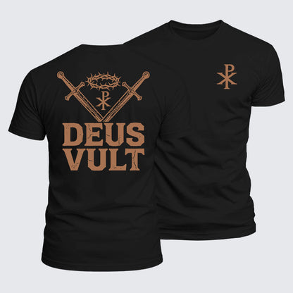 Luxe Mercerized Cotton Tee - Deus Vult