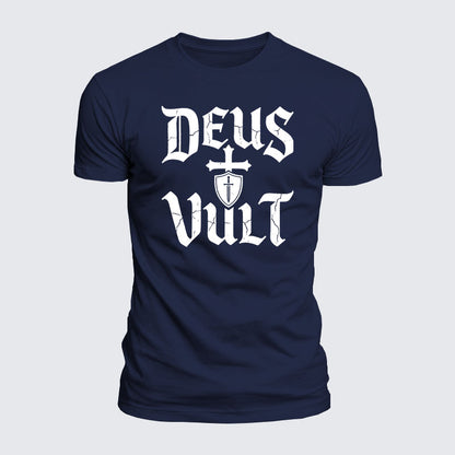 Luxe Mercerized Cotton Tee - Deus Vult