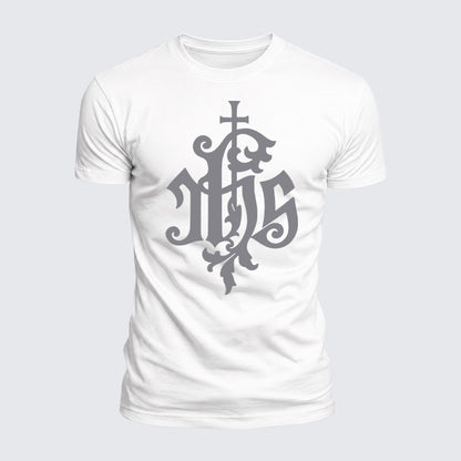 Luxe Mercerized Cotton Tee - Medieval IHS