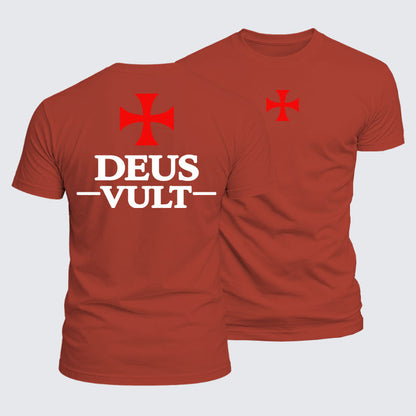 Luxe Mercerized Cotton Tee - Deus Vult