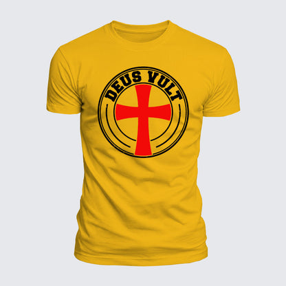 Luxe Mercerized Cotton Tee - Deus Vult