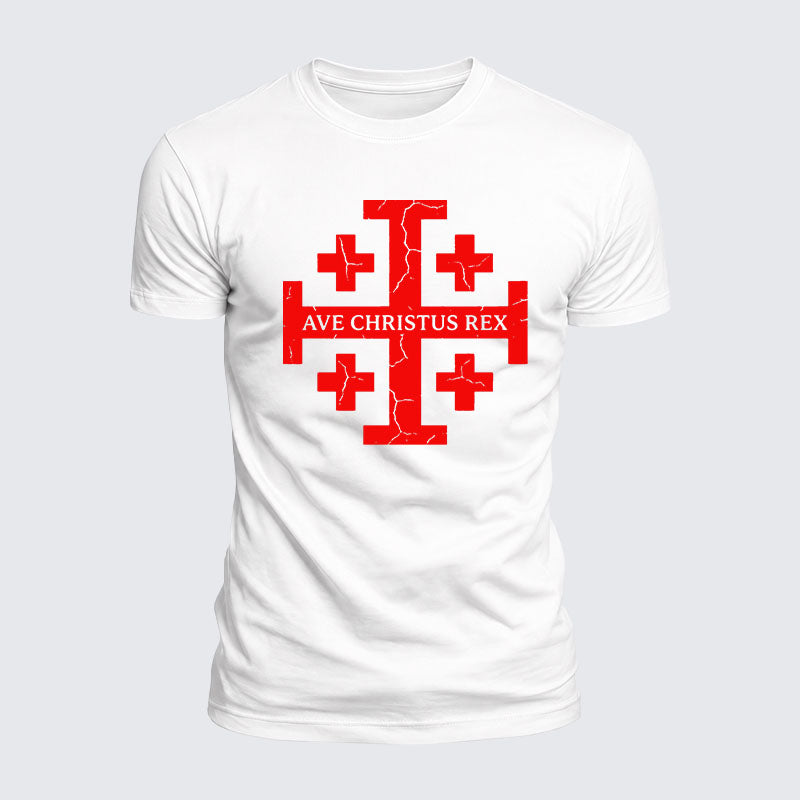 Luxe Mercerized Cotton Tee - Ave Christus Rex