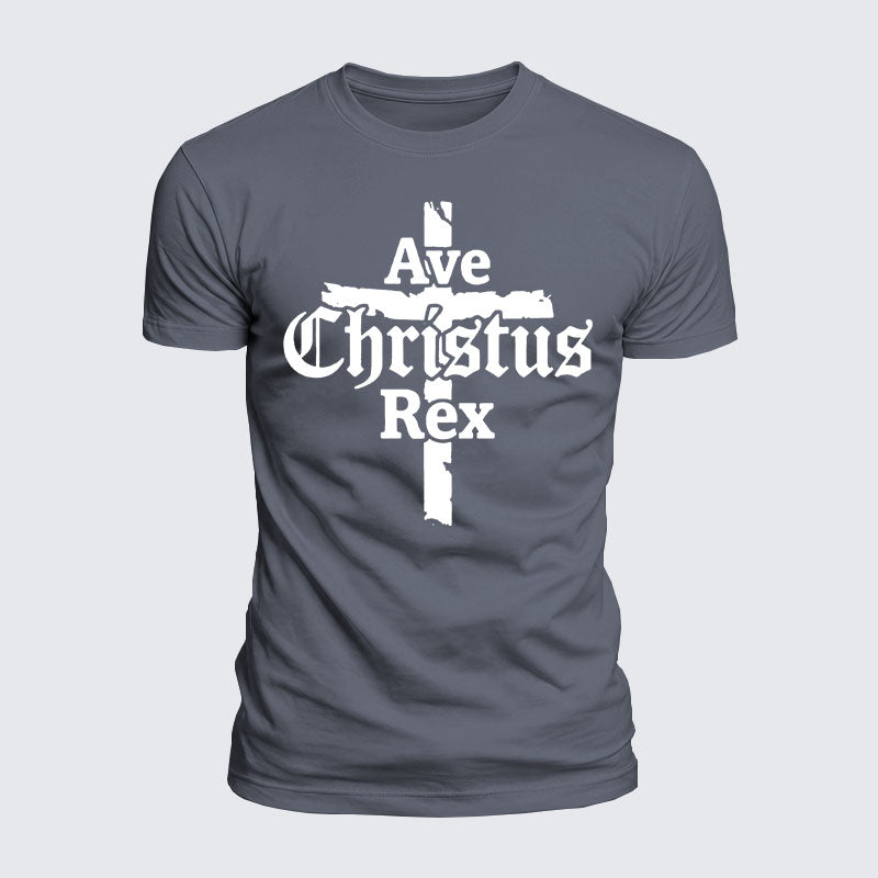 Luxe Mercerized Cotton Tee - Ave Christus Rex
