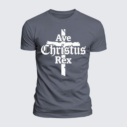 Luxe Mercerized Cotton Tee - Ave Christus Rex