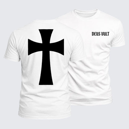 Luxe Mercerized Cotton Tee - Deus Vult