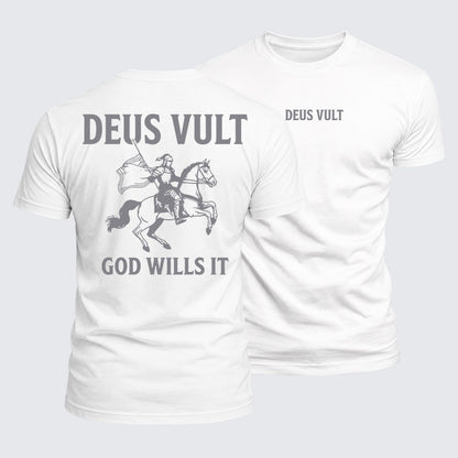 Luxe Mercerized Cotton Tee - Deus Vult