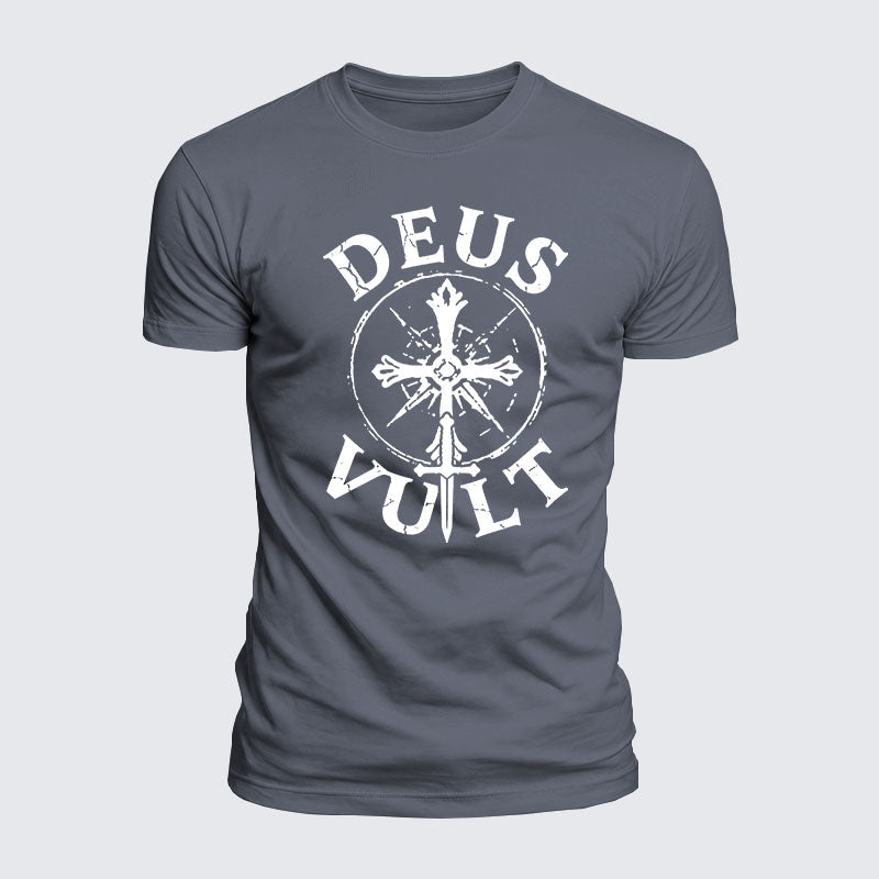 Luxe Mercerized Cotton Tee - Deus Vult