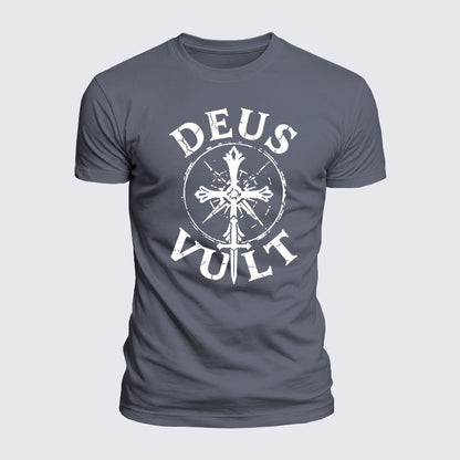 Luxe Mercerized Cotton Tee - Deus Vult