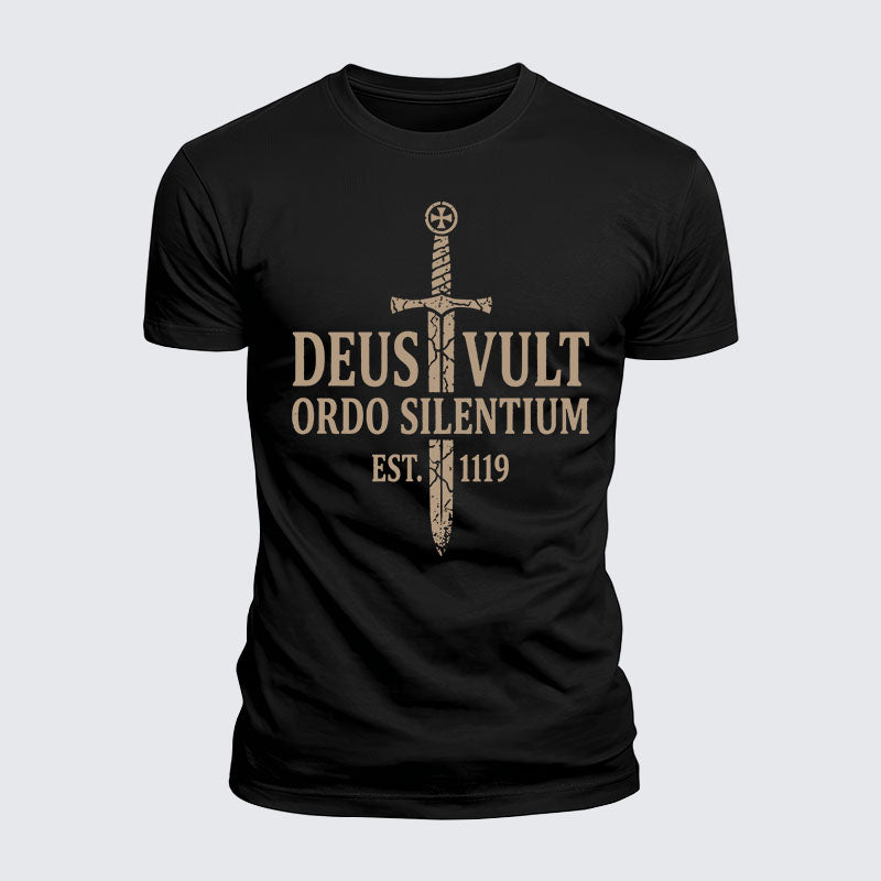 Luxe Mercerized Cotton Tee - Deus Vult