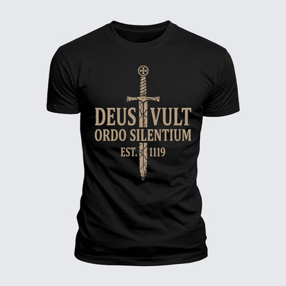 Luxe Mercerized Cotton Tee - Deus Vult