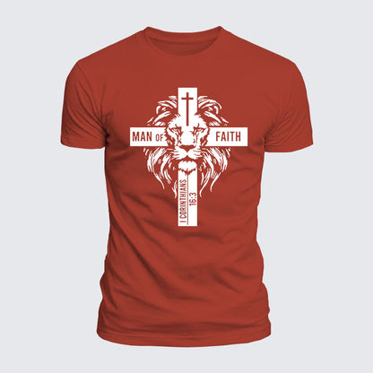 Luxe Mercerized Cotton Tee - Man of Faith